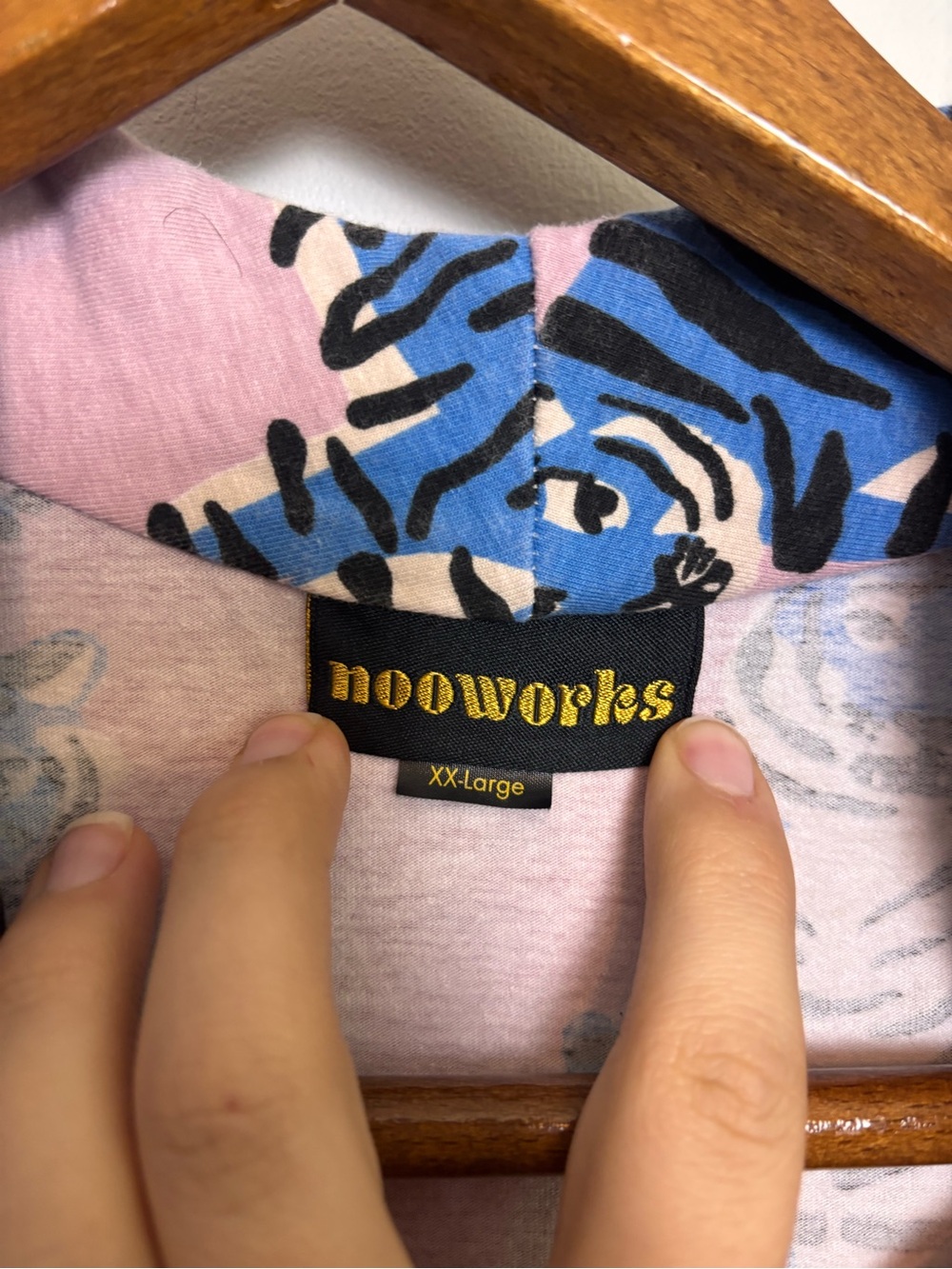 Nooworks Funky Unique Pink Blue Tiger Print Magic Suit Coveralls Jumpsuit - Picture 6 of 8